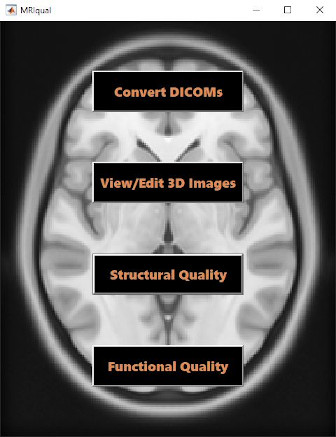 MRIqual Main Screen